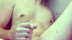 Big cocked stud gets messy in the shower