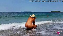 Big-boobed amateur wife gets her pierced nipples stretched
