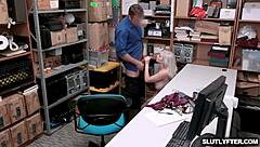 Female Teen With Big Tits Gets Fed Up With Mature Cock At Work