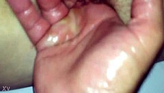 Finger fucking with stepmother's fat pussy