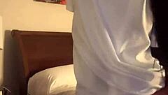 Ebony Model's Big Ass Bounces in Interracial 69 Pussy Licking