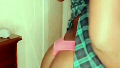 Ebony Model's Big Ass Bounces in Interracial 69 Pussy Licking