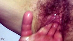 step mom and son playing with fat pussy. oiled fingering mommy roleplay