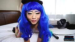 Amateur black and Asian girlfriends in POV sex video