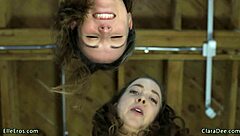 roommates trick you into a pegging spitroast threesome with elle eros and clara dee pov