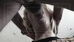 Blonde babe says, Nothing makes me happier than banging two guys.