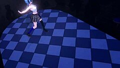 Beautiful anime-style striptease with MMD R-18 Suisei