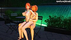 Nami gets destroyed in this hentai cartoon anime 3D scene!