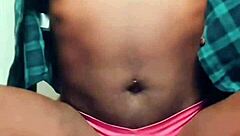 Ebony Model's Big Ass Bounces in Interracial 69 Pussy Licking