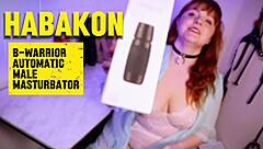 European red hair male masturbator toy review