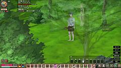 Real-life play in the anime Mad Island: Survival and sex with a girl