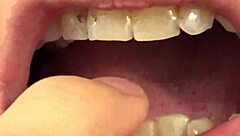 fifi foxx does mouth vore close up with gummy bears