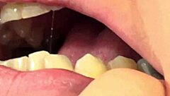 fifi foxx does mouth vore close up with gummy bears