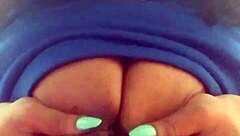 Skinny brunette gets her ass fucked by a black man in front of the camera