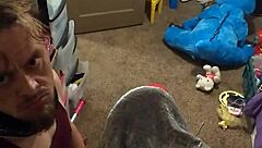 Horny Woman Masturbates Before Fucking