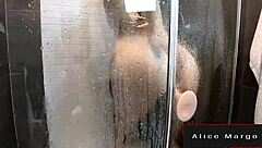 Masturbation in Shower Sexy Blonde Teen Uses Toys for Orgasm