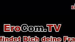 Young German blonde gets her big tits pierced outdoor