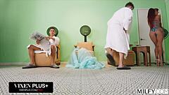 audrey hollander in her milfy debut, looking insatiable in lingerie