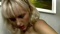 mature blonde milf couple's sex tape with blowjob and facial