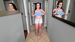 hot sofia curly footfetish jerking off huge cock pov closeup, feeling the cum