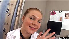 Dagfs - Sexy Girl Stripteases And Fucks A Dildo