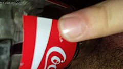 Young gay man has hardcore sex with a cola bottle