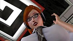 Intense Office 3D Assfucking Scene