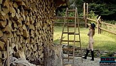 Tiny Teen 18+ Kate Great Strips Naked Outdoors