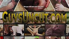 Uncircumcised jock says, 'I'm jerking my dick.'