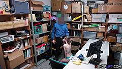 hey, you russian teen got caught shoplifting at the office, now you're getting punished with a hard fuck