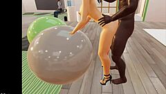 Young Girl Bent Over