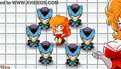 Bulma's wild adventure with monster cock in the cell games