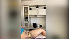 sugarnadya removes hair with wax tweezers the clients penis and anus are now smooth