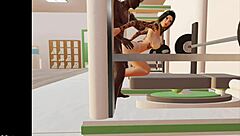 Young Girl Bent Over