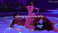 3D animated porn with a beautiful queen called LM3K