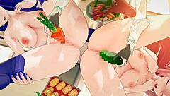 Raiden Shogun And Yae Miko In Motion