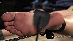 blonde in bondage, nipples tortured?