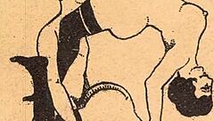 Vintage Erotic Drawings-The Erotic Alphabet