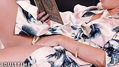 Caught fapping, dana dearmond rubs clit in front of contractor intriguingly