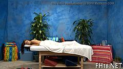 Intense naked body massage