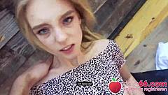 Lily ray, the teasing teen babe, got banged outdoors on summer day