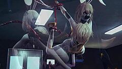 Yaoi Femboy Furry Anubis Dogboy And Mew Catboy Hard Sex With Bunnyboy Threesome