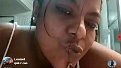 brazilian bbw with big tits teases on webcam