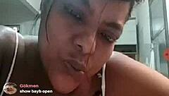 brazilian bbw with big tits teases on webcam