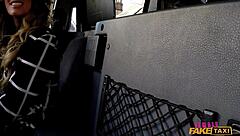 MILF's Pussy Stretched by Fat Cock in UK Taxi