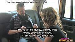 MILF's Pussy Stretched by Fat Cock in UK Taxi