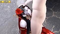 Medusa, the queen of Hentai 3D, enjoys anal sex and deep throat in cowgirl position