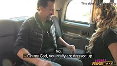 MILF's Pussy Stretched by Fat Cock in UK Taxi