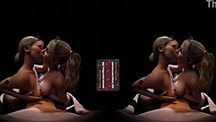 Vreal 18k Double Titfuck Cum Dirty Tongue Kiss CGI 3D Threesome FFM Harley Quinn Alexa