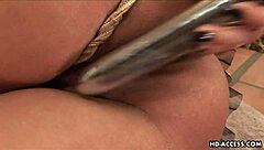 I am a brunette with big boob toy fucking my wet cunt